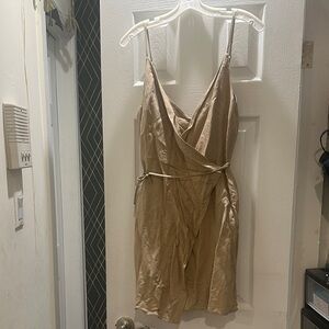 & Other Stories Beige Wrap Dress